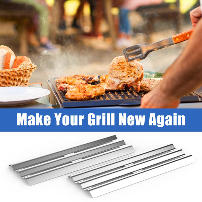 Barbqtime Grill Heat Plates Tent Shields for Napoleon Legend LEX 485 605 730 Mirage Lifestyle Gas Grills, 16.5" Stainless Steel Flame Cover Grill Replacement Parts for Napoleon - Grill Parts America