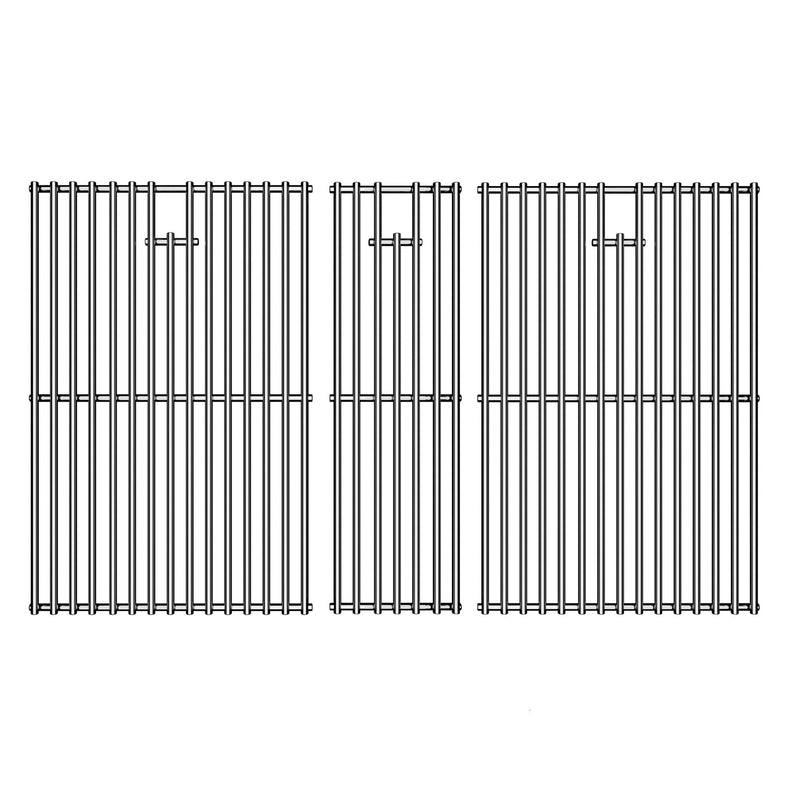 KIKIBRO Stainless Steel Cooking Grill Grates Replacement for Nexgrill 720-0882A Evolution Infrared Plus 5-Burner Gas Grills Grates Replacement Parts Cooking Grids with Side Burner, Set of 2, 17 Inch - Grill Parts America