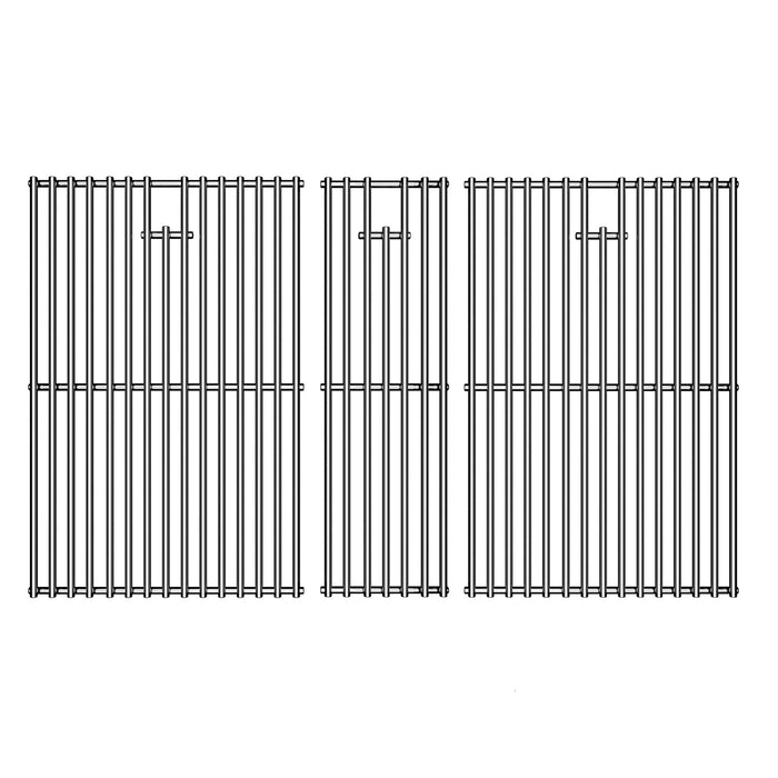 KIKIBRO Stainless Steel Cooking Grill Grates Replacement for Nexgrill 720-0882A Evolution Infrared Plus 5-Burner Gas Grills Grates Replacement Parts Cooking Grids with Side Burner, Set of 2, 17 Inch - Grill Parts America