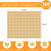 Air Fryer Disposable Parchment Paper Liners: 150pcs Airfryer Liners 9x11 Inch Perforated Rectangular Paper Sheets Basket Liner Accessories For Toaster Oven Xl Air Fryer - Grill Parts America