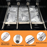 Replacement Parts for Charbroil Performance 475 4 Burner 463347017, 463361017, 463342119, 463347418, 463335517, G470-0004-w1, Heat Plate Tent Shield, Crossover Tube for Char-Broil 4 Burner Gas Grill - Grill Parts America