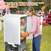 Uniflasy Thermal Insulated Blanket for Masterbuilt Electric Smoker 30 inch MB20070210 Analog, MB25050217 MB20077618, for Cuisinart COS-330 Vertical Electric Smoker Cover/Insulation Blanket Parts - Grill Parts America