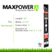 Maxpower 330100B 16" Universal Power Rake/Dethatcher Lawn Mower Blade, Black - Grill Parts America