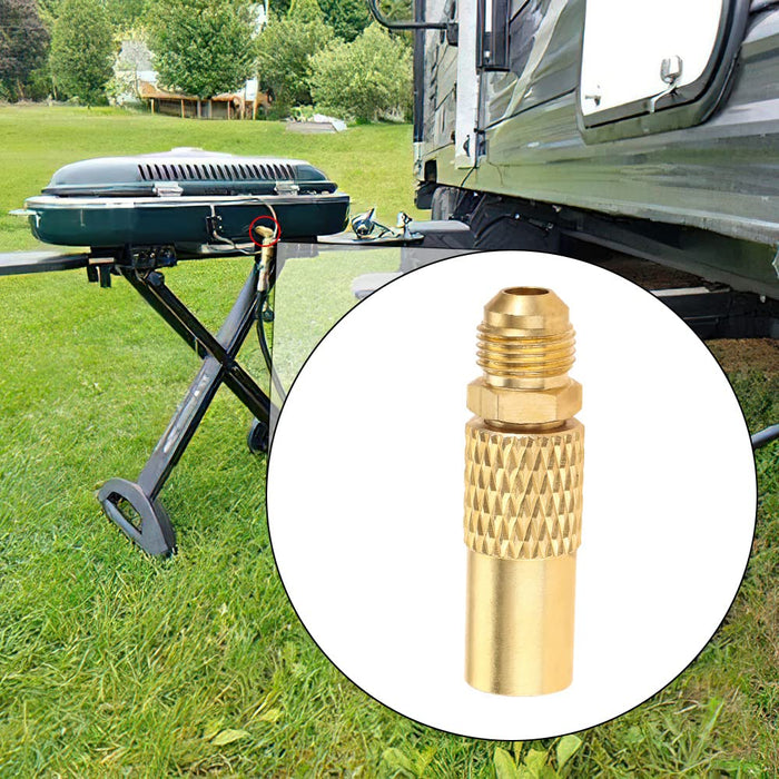 Hicello 3/8" Male Flare Converter Adapter for Coleman Roadtrip LXE Grill, Connect to RV Trailer Camper Propane Extension Hose - Grill Parts America