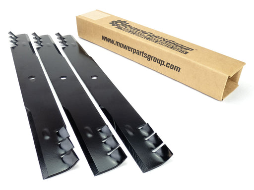 Rotary 72" 9883 Gator Mulch Commercial Lawnmower Blade Set (3) 5/8” Center Hole - Grill Parts America