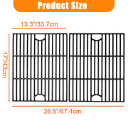 Uniflasy 17" Grill Porcelain Grate Replacement Part for Nexgrill 720-0830H, 720-0783E 720-0830X720-0783C 720-0670A 5 Burner 720-0888N Replacement for Kenmore 41516106210, Cast Iron Cooking Grill Grate - Grill Parts America
