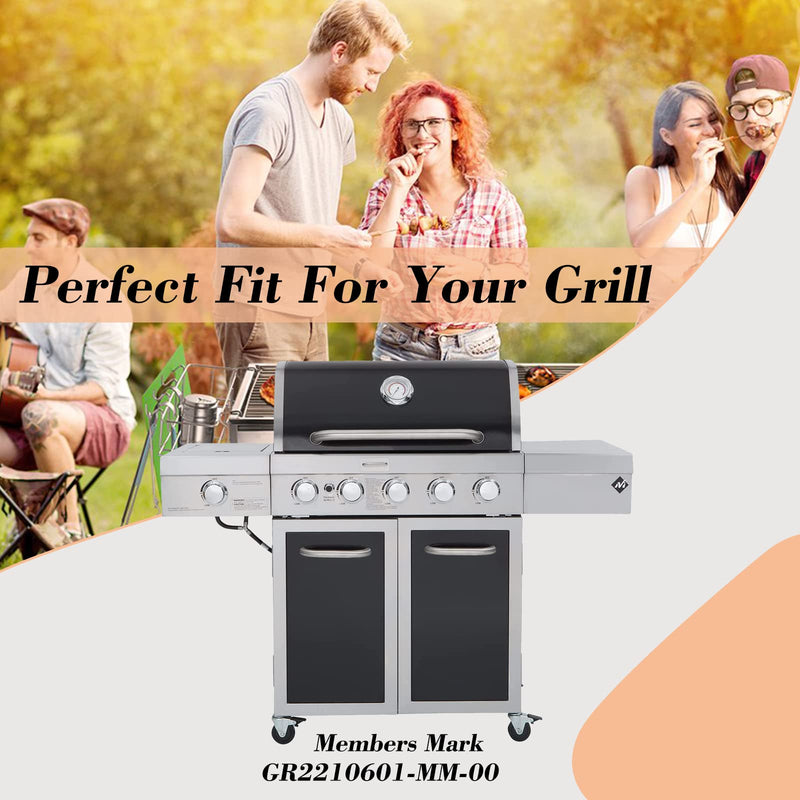 Adviace Replacement Parts for Members Mark GR2210601-MM-00 5 Burner Grill, GR2210601-MM-00 Replacement Parts, GR2210601-MM-00 Burner Tubes & Heat Shields & Crossover Carryover Tubes - Grill Parts America