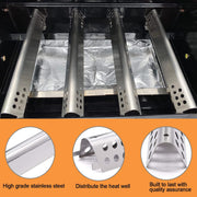 Replacement Parts for Charbroil Performance 475 4 Burner 463347017, 463361017, 463342119, 463347418, 463335517, G470-0004-w1, Heat Plate Tent Shield, Crossover Tube for Char-Broil 4 Burner Gas Grill - Grill Parts America