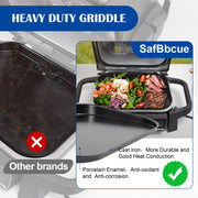 Grill Griddle Plate for Ninja Woodfire OG700 Series Outdoor Grills, Ninja XSKGRDPLT Woodfire Grill Flat Top Griddle Plate Accessories, Non-Stick Griddle Pan with Oil Hole for Ninja Griddle, Insert - Grill Parts America