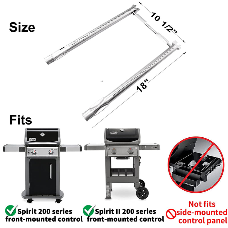 ROCFAN Fit for Weber Spirit E-210 Replacement Parts, Weber GS4 Spirit II E210 Replacement Parts, Weber Spirit Grill Replacement Parts, Weber GS4 Spirit II Grill Parts (with Front Control) - Grill Parts America