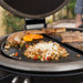 Kamado Joe KJ-HCIGRIDDLE Half Moon Cast Iron Reversible Grill Griddle for Classic Joe, Black - Grill Parts America