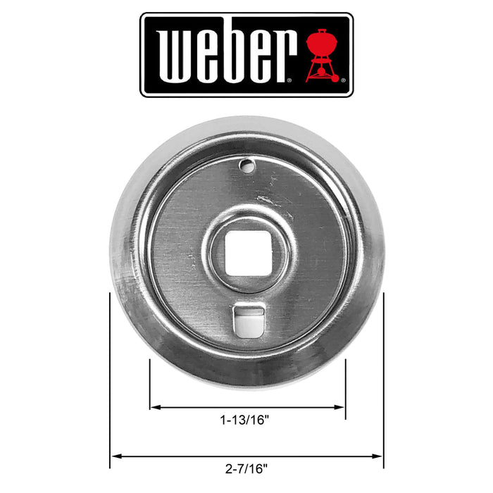 Thermomètre de remplacement avec bezel pour Kettle de Weber - BBQ Prestige Thermomètre de remplacement avec bezel pour Kettle de Weber - BBQ Prestige