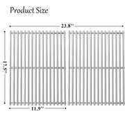 Orgneas 17.5 Inch Grill Grates for Weber Spirit 300 Series, Genesis Silver/Gold/Platinum B/C, Genesis 1000-3500, I - IV, 7638, 7639, Stainless Steel Cooking Grate Replacement Parts for Gas Grills - Grill Parts America