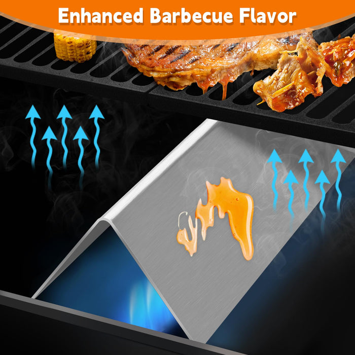 Paayox 15.3" Flavorizer Bars Replacement for Weber Spirit 200 Series Grill Spirit E210 S210 E220 S220 Gas Grills Parts(Front-Mounted Control), Stainless Steel Replacement Parts - 3 PCS - Grill Parts America