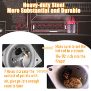 Tbgrepts Fire Pot Burn Pot and Hot Rod Ignitor Kit Replacement for Traeger Pit Boss Camp Chef Pellet Grill with Screws and Fuse… - Grill Parts America
