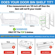 [2 PACK] UPGRADED 240356402 Refrigerator Door Bin Replacement,Compatible with Frigidaire Refrigerator Door Shelf Parts FFSS2615TS0 LFSS2612TF0 LFSS2612TE0 AP2549958 FGHS2631PF4A Door Shelf Shelves - Grill Parts America