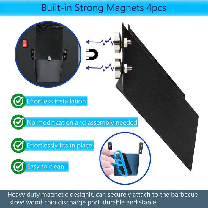 Pellet Helper Chute for Traeger Grill, Magnetic Cleanout Chute for Pellets Smoker, Durable Outdoor Pellets Slide for Pit Boss/Traeger Ironwood 885, Pro Series 34, Pro Series 22, Pro D2 575 Grills - Grill Parts America