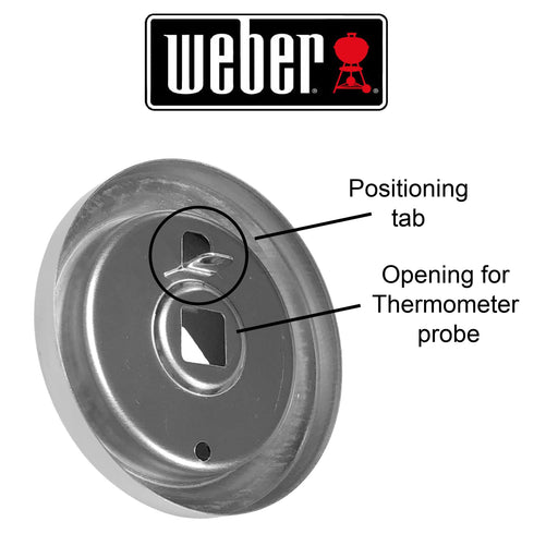 Weber 721001 & 781001 Replacement Gas Grill Thermometer Bezel 63027 - Grill Parts America