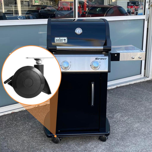 69828 Locking Casters for Weber Spirit Grill Replacement Wheels Weber Spirit E215 E210 S210 E220 S220 Grill Parts Spirit E310 Spirit E320 S310 S320 Grill Wheels Weber Spirit 200 & 300 SER Grills, 2PCS - Grill Parts America