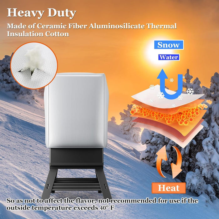 Uniflasy Thermal Insulated Blanket for Masterbuilt Electric Smoker 30