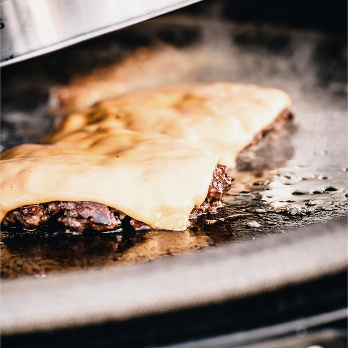 Kamado Joe KJ-HCIGRIDDLE Half Moon Cast Iron Reversible Grill Griddle for Classic Joe, Black - Grill Parts America