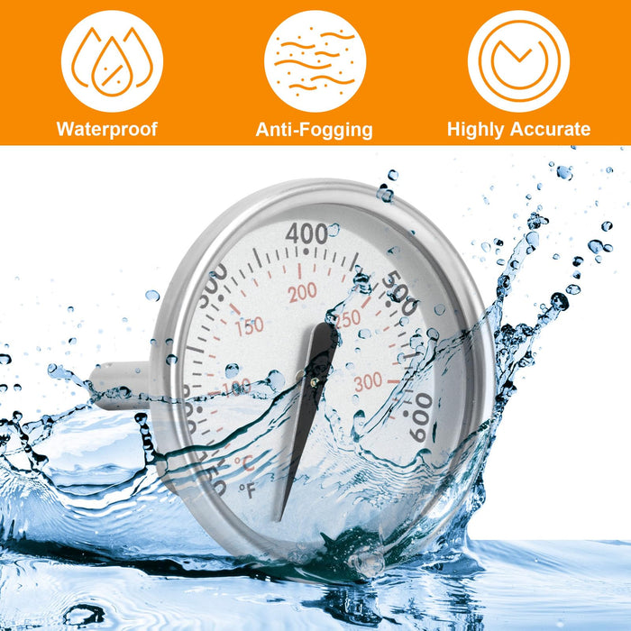 60540 7581 67031 Grill Lid Thermometer for Weber GS4 Spirit II I