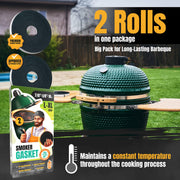 Big Green Egg Gasket Replacement Large/XL/XXL - 2-Pack x 8 FT Smoker Gasket Seal - BGE Gasket 7/8" x 1/8" Felt - Big Green Egg Accessories & Parts for Grill by Smoker Chef - Grill Parts America