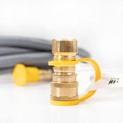 Blackstone 5019 Propane to Natural Gas Conversion Kit 10 ft. x 3/8" Hose, 7mm Wrench, 2 Orifices, Quick Connect Adapter Perfect for BBQ, Grill, Pizza Oven, Patio Heater(Fits Select Models), Gray - Grill Parts America