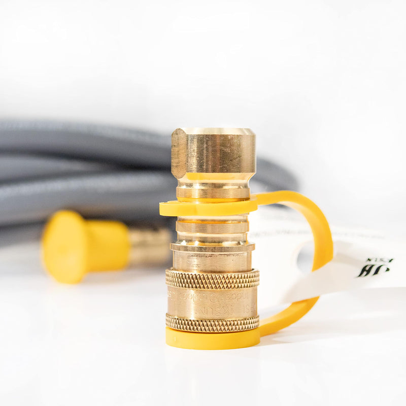 Blackstone 5019 Propane to Natural Gas Conversion Kit 10 ft. x 3/8" Hose, 7mm Wrench, 2 Orifices, Quick Connect Adapter Perfect for BBQ, Grill, Pizza Oven, Patio Heater(Fits Select Models), Gray - Grill Parts America