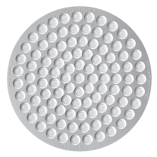 Normcore 58.5mm Puck Screen, 0.8mm Thickness, Lower Shower Screen, Reusable Metal Filter for 58mm Portafilter Basket, 316 Stainless Steel - Grill Parts America