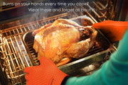KITCHEN PERFECTION Silicone Smoker Oven Gloves -Extreme Heat Resistant BBQ Gloves -Handle Hot Food Right on Your Grill Fryer Pit|Waterproof Oven Mitts |Superior Value Set+3 Bonuses - Grill Parts America