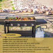 Drkerr 233302 Natural Gas to Propane Conversion Kit for Weber Genesis or Spirit Grill, Weber Propane Conversion Kit Includes Propane Regulator Hose and 9 Brass Jet Orifices in 3 Sizes - Grill Parts America