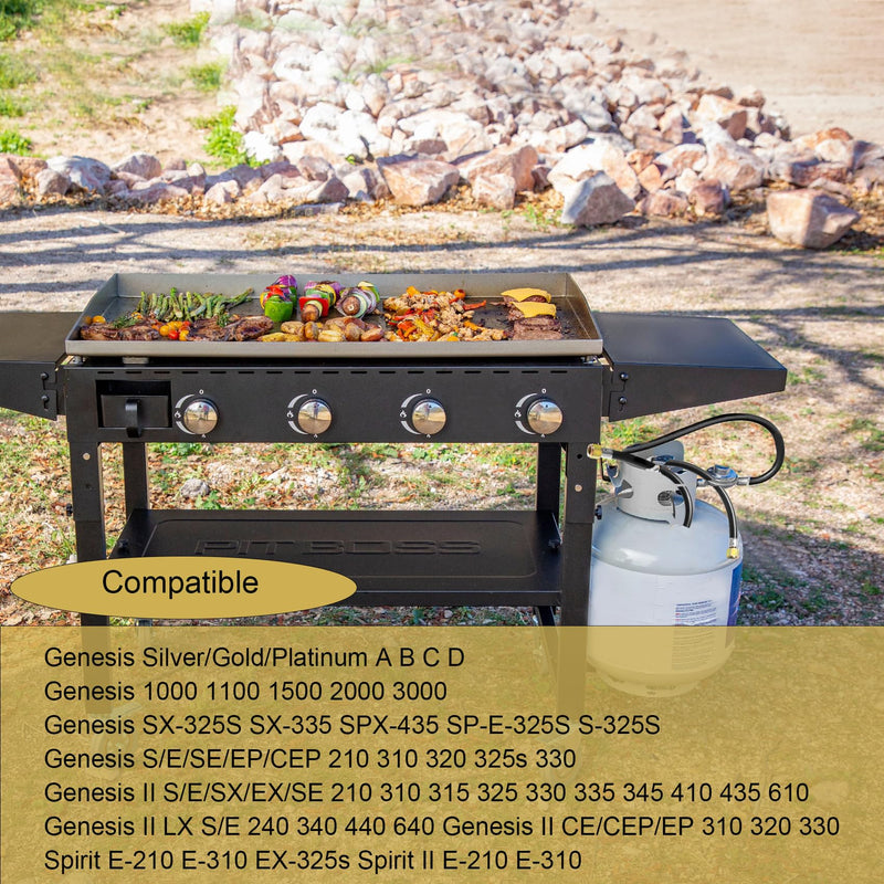 Drkerr 233302 Natural Gas to Propane Conversion Kit for Weber Genesis or Spirit Grill, Weber Propane Conversion Kit Includes Propane Regulator Hose and 9 Brass Jet Orifices in 3 Sizes - Grill Parts America