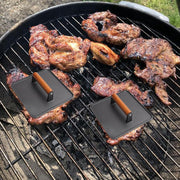 GLOWYE Square Cast Iron Burger Press - 10 Inch Heavy-Duty Meat Weight Press with Wood Handle, Griddle Press for Blackstone/Weber/Camp Chef/Pitboss, 2 Pack Cooking Press for Bacon - Grill Parts America