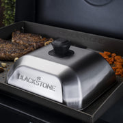 Blackstone 5555 Stainless Steel Square Basting Cover Medium (10" x 10") Flat Top Gas Grill Griddle BBQ Accessories- Cheese Melting Dome and Steaming Cover, Heat Resistant, Dishwasher Safe, Silver - Grill Parts America