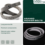 UDC Parts Mower Deck Belt GX20072 / Kevlar Cord / 103.875 inches/for John Deere GY20570 L 100 130 1742 D 100 110 120 130 X 110 125 145 LA 105 L107 L108 L110 - Grill Parts America