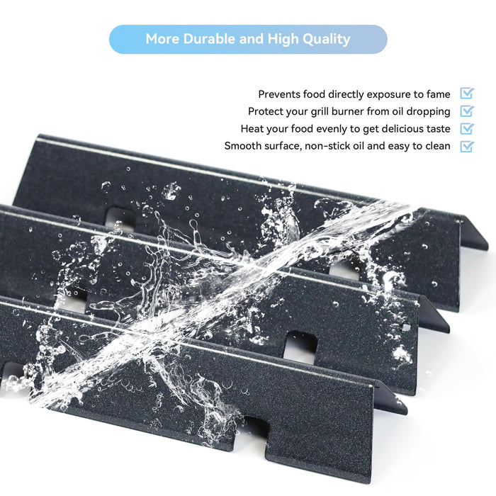 FORYEYC 15.3" 67045 Flavorizer Bars for Weber GS4 Spirit II I 200 Series E210 S210 E220 S220 with Front Control Knobs, 7635 Porcelain-enameled Flavor Bar for Weber GS4 Grill Replacement Parts - Grill Parts America