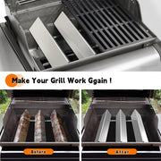Paayox 15.3" Flavorizer Bars Replacement for Weber Spirit 200 Series Grill Spirit E210 S210 E220 S220 Gas Grills Parts(Front-Mounted Control), Stainless Steel Replacement Parts - 3 PCS - Grill Parts America