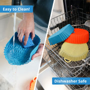 3 Pack Air Fryer Silicone Liners Pot, Round & Square Food Grade Air Fryer Accessories, 8 Inch Reusable Baking Tray Oven Accessories, Air Fryer Silicone Basket Bowl, No Need to Clean Fryer(For 5 to 6Q) - Grill Parts America