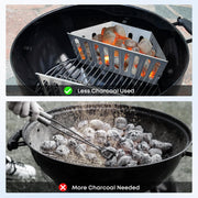 Stanbroil Charcoal Basket Holder for Weber 22" and 26" Charcoal Grills, Heavy Duty Stainless Steel Char-Basket for Briquette, Wood Chips (2 Pack) - Grill Parts America