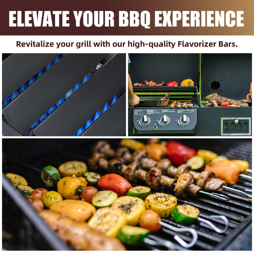 sunway outdoor Grill Parts for Weber - 22.5 Inch Grill Flavorizer Bars for Weber Genesis Silver/Gold B & C, Weber Spirit 300 Series (Side-Mounted Control), Porcelain Enameled, 5 Packs - Grill Parts America