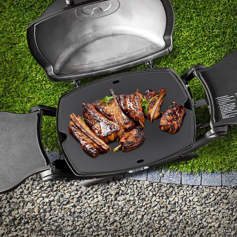 SafBbcue 7584 25"Cast Iron Full Size Cooking Griddle for Weber Q Series Q3200 Q3100 Q3000 Q320 Q300 Series GS4 Grills,Griddle Plate fits 57060001 586002 424001 396001 Grills,Replaces Grate #7646/7584 - Grill Parts America