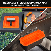 LotFancy Griddle Cleaning Kit for Blackstone, 26 Pc Flat Top Grill Cleaner Accessories, Griddle Scraper, Scouring Pad, Silicone Spatula Mat, Grill Stone, Grease Cup Liner - Grill Parts America
