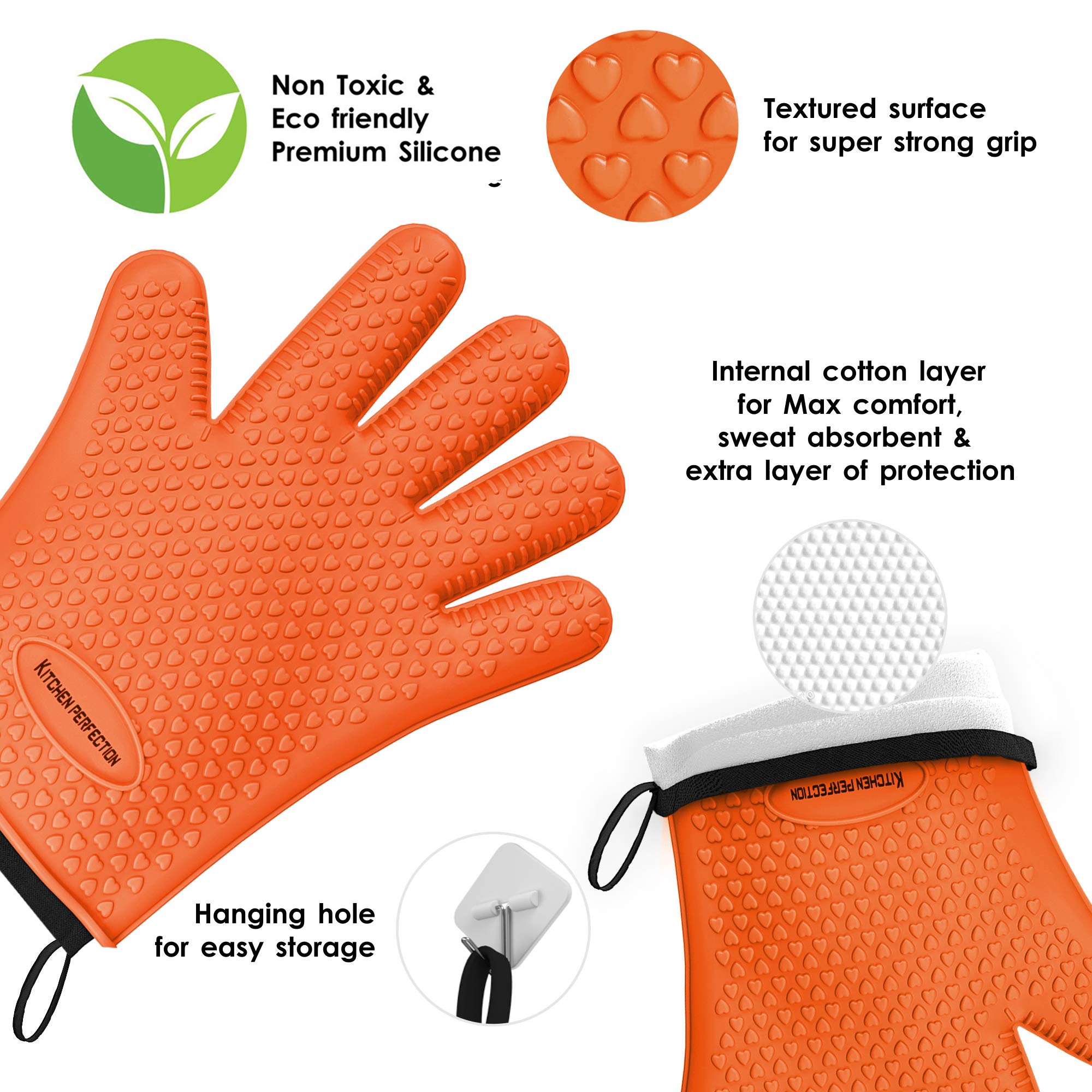 Silicone Smoker Oven Gloves - Thumbnail 2