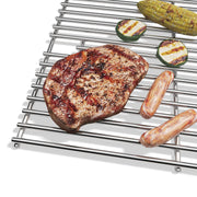 KIKIBRO Stainless Steel Cooking Grill Grates Replacement for Nexgrill 720-0882A Evolution Infrared Plus 5-Burner Gas Grills Grates Replacement Parts Cooking Grids with Side Burner, Set of 2, 17 Inch - Grill Parts America