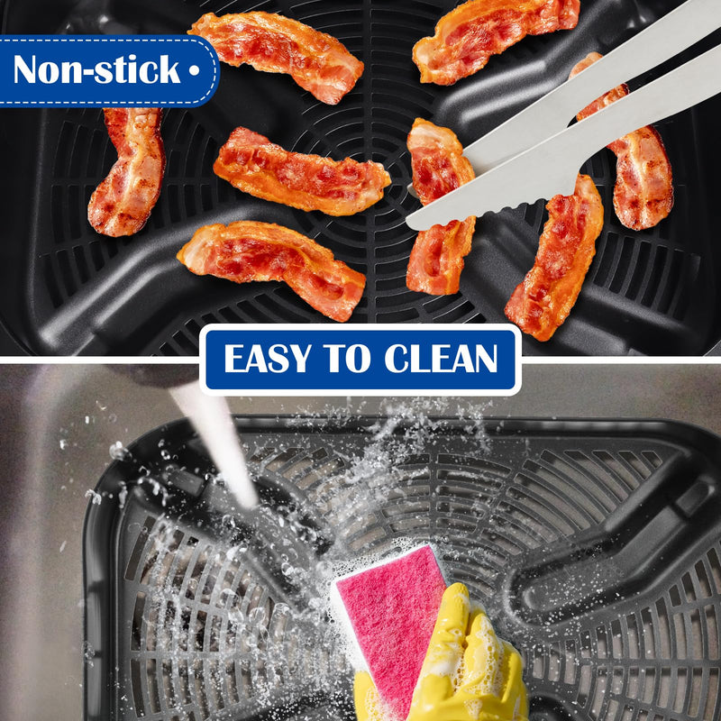 XSKCRSPBKT Combo Crisper Basket for Ninja OG751 OG701 Woodfire Outdoor Grill, 2.5-Quart Capacity Air Fry Basket for Ninja Grills OG700 Series 7-1 Woodfire Electric Outdoor Grill & Air Fryer, Non-Stick - Grill Parts America