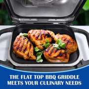 Grill Griddle Plate for Ninja Woodfire OG700 Series Outdoor Grills, Ninja XSKGRDPLT Woodfire Grill Flat Top Griddle Plate Accessories, Non-Stick Griddle Pan with Oil Hole for Ninja Griddle, Insert - Grill Parts America