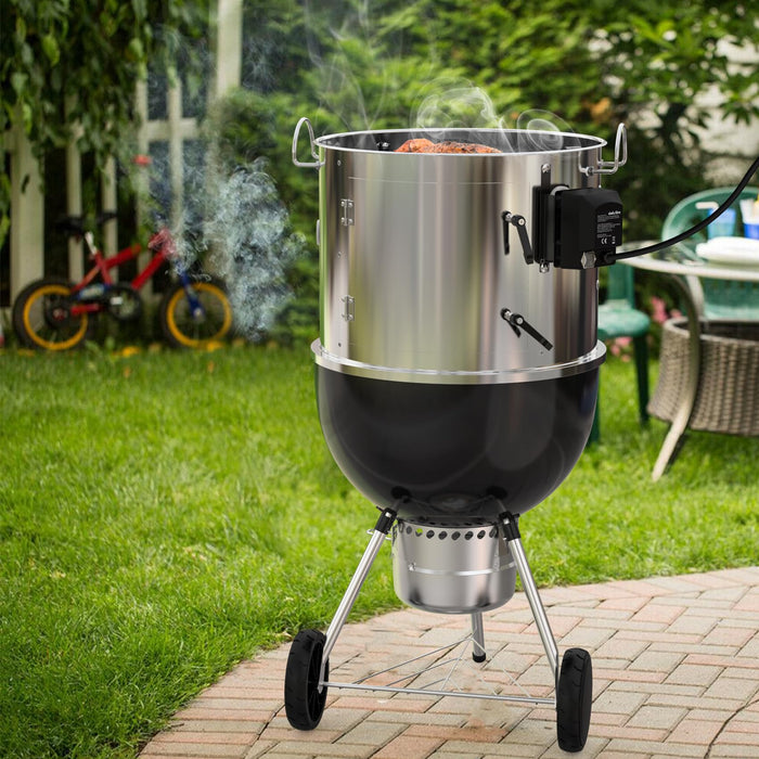 onlyfire Stainless Steel Grill Rotisserrie Kit for Weber 18-inch WSM Smokey Mountain Cooker - Grill Parts America