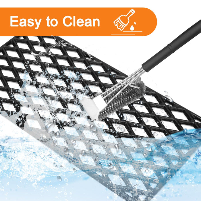 Uniflasy Cast Iron Cooking Grates for Dyna-Glo DGH373CRP-D DGF371CRP-D 3 Burner Grill, Cooking Grid Replacement Part Kit, 3 Pack - Grill Parts America