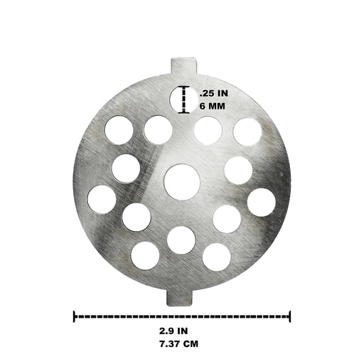 Univen .175" Fine and .25" Coarse Plate Discs fits KitchenAid FGA Food Meat Grinder Chopper Attachment - Grill Parts America